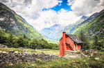 Mountain Cabin Download Jigsaw Puzzle