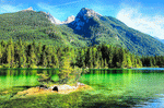 Hintersee, Bavaria Download Jigsaw Puzzle