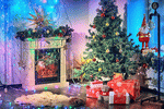 Christmas Fireplace Download Jigsaw Puzzle