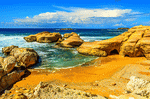 Beach, Pegeia Download Jigsaw Puzzle