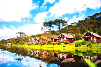 Lake Houses Download Jigsaw Puzzle