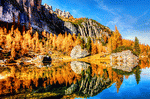 Croda Da Lago, Italy Download Jigsaw Puzzle