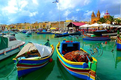 Boats, Malta Download Jigsaw Puzzle