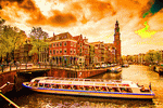 Boat, Amsterdam Download Jigsaw Puzzle