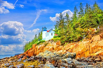 Lighthouse, Maine  Download Jigsaw Puzzle
