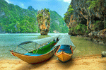 Boats, Thailand Download Jigsaw Puzzle