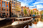 Boat, Amsterdam Download Jigsaw Puzzle