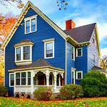 Blue House Download Jigsaw Puzzle