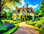 English Manor House Download Jigsaw Puzzle