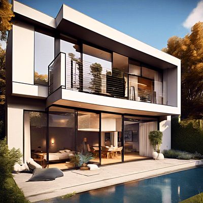 Modern-Style House Download Jigsaw Puzzle