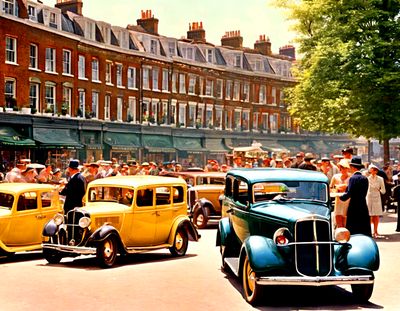 1930s London Traffic Download Jigsaw Puzzle