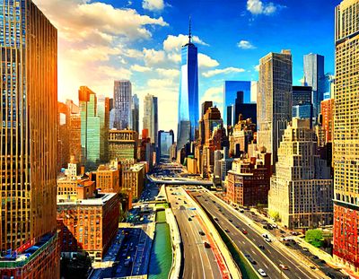 NYC Cityscape Download Jigsaw Puzzle