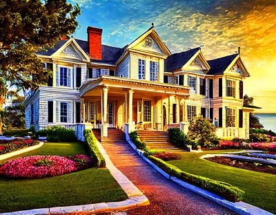 Cape Cod Mansion Download Jigsaw Puzzle