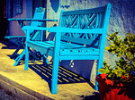 Blue Bench Download Jigsaw Puzzle