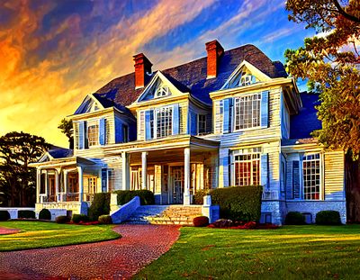 Cape Cod Mansion Download Jigsaw Puzzle