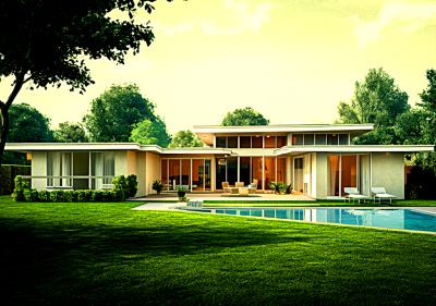 Mid-Century Modern House Download Jigsaw Puzzle