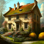 English Stone Cottage Download Jigsaw Puzzle
