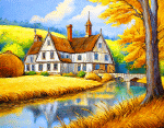 Country Manor House Download Jigsaw Puzzle