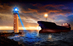 Lighthouse at Sunset Download Jigsaw Puzzle