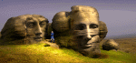 Rock-Carved Faces Download Jigsaw Puzzle
