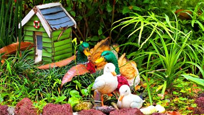 Garden Duck Statues Download Jigsaw Puzzle