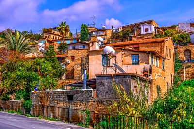 Stone Hillside Village Download Jigsaw Puzzle