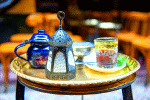 Lantern And Tea Set Download Jigsaw Puzzle