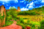 Medieval Castle Vineyard Download Jigsaw Puzzle