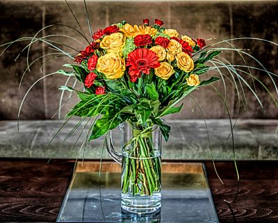 Elegant Floral Bouquet Download Jigsaw Puzzle