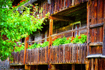 Rustic Wooden Balcony Download Jigsaw Puzzle