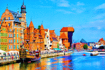 Busy Harbor Front Download Jigsaw Puzzle