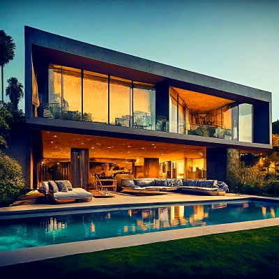 Modern Mansion Download Jigsaw Puzzle