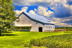 Weathered White Barn Download Jigsaw Puzzle