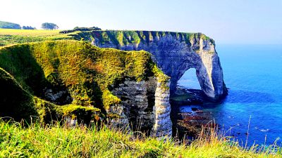 White Chalk Cliffs, Normandy Download Jigsaw Puzzle