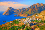 Greek Coastal Village Download Jigsaw Puzzle