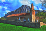 Rural Mountain Chapel Download Jigsaw Puzzle