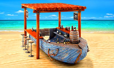 Beach Bar Download Jigsaw Puzzle