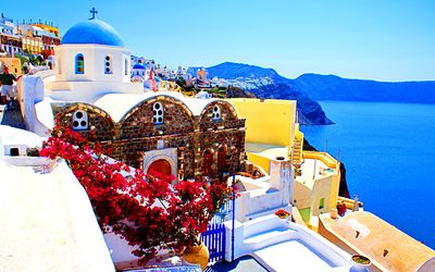 Buildings, Greece Download Jigsaw Puzzle