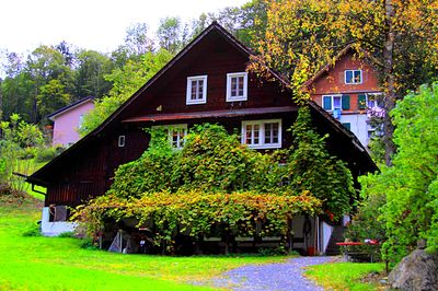 Chalet, Switzerland Download Jigsaw Puzzle